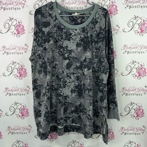 Jane and delancey long dress top long sleeves Camouflage Women's Top
